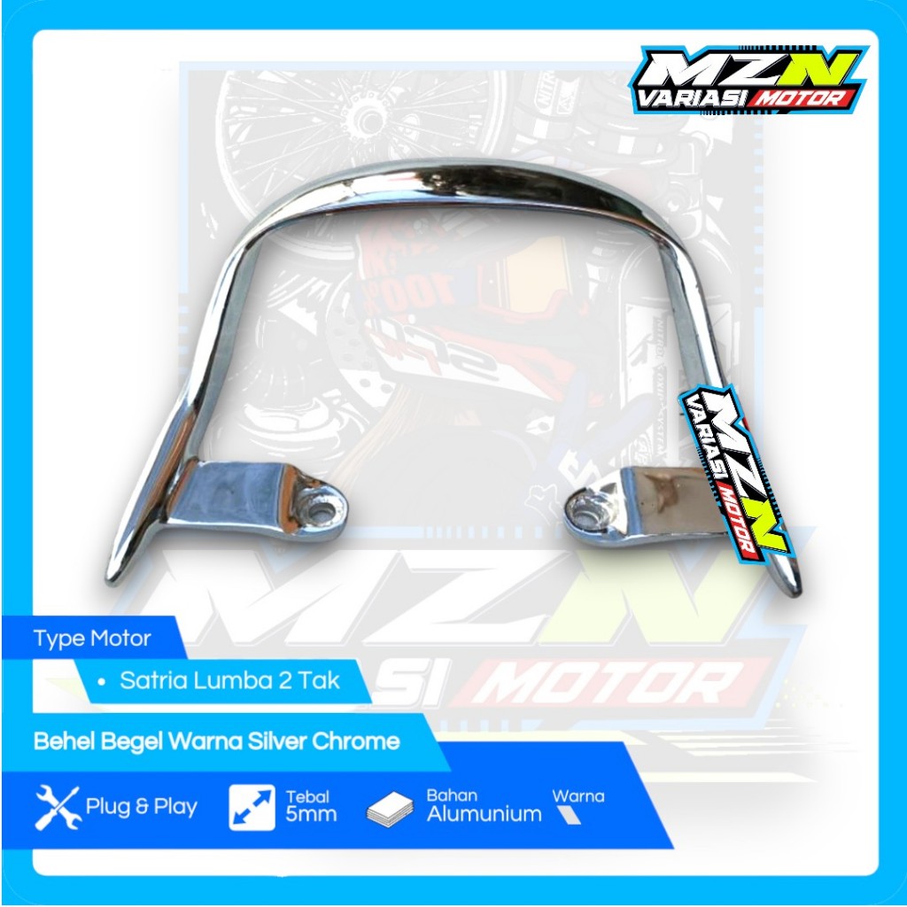 Behel Satria Lumba Begel Satria Lumba RGV Varian Warna Silver Chrome