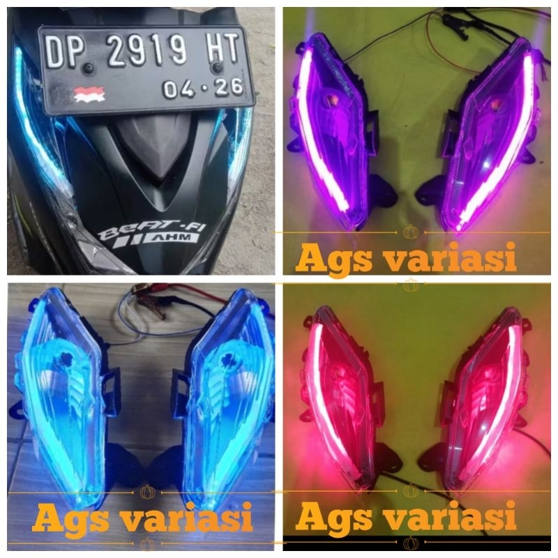 Lampu sein beat deluxe 2020-2023 custom alis running