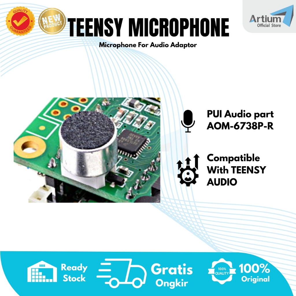 Teensy Microphone | Electret Condenser Microphone | Compatible with Teensy Audio Shield | Teensy Aud