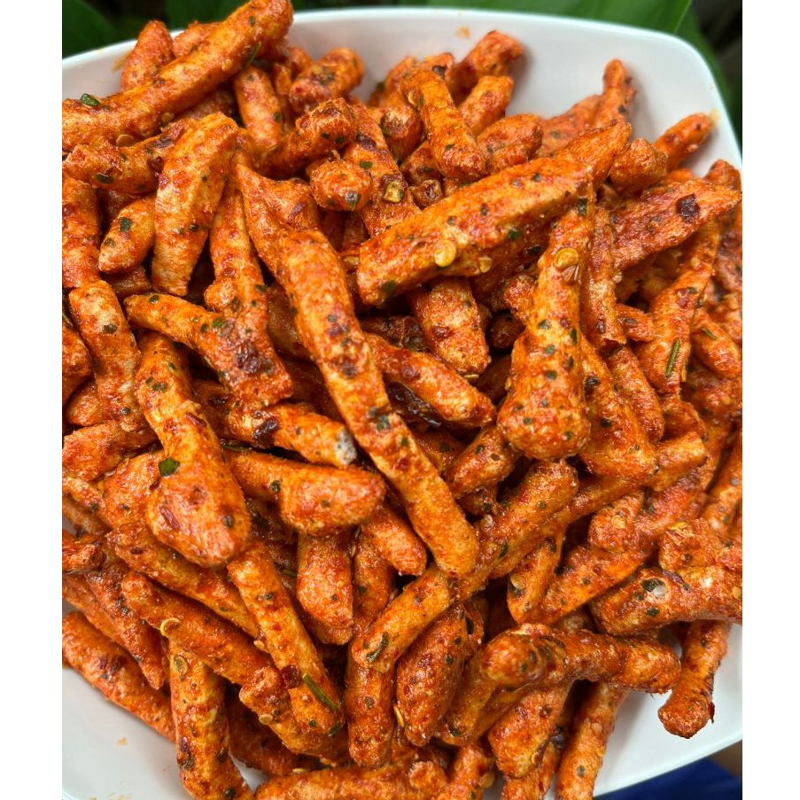 

Basreng stik pedas daun jeruk makanan ringan jajanan viral cemilan bandung 1kg