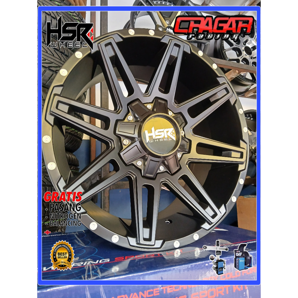 Pelek/ Velg Semi Offroad Ring 18 Hole 6 Buat Pajero Fortuner Hilux Triton Trailblazer Dll - HSR jONA
