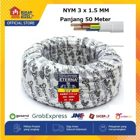 Eterna Kabel  Nym 3X1.5 50 Meter