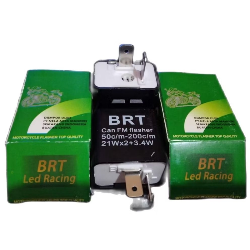 Flasher BRT LED RACING Flaser Sein Sen LED Lampu Kedip bisa atur seting cepat lambat sen universal M