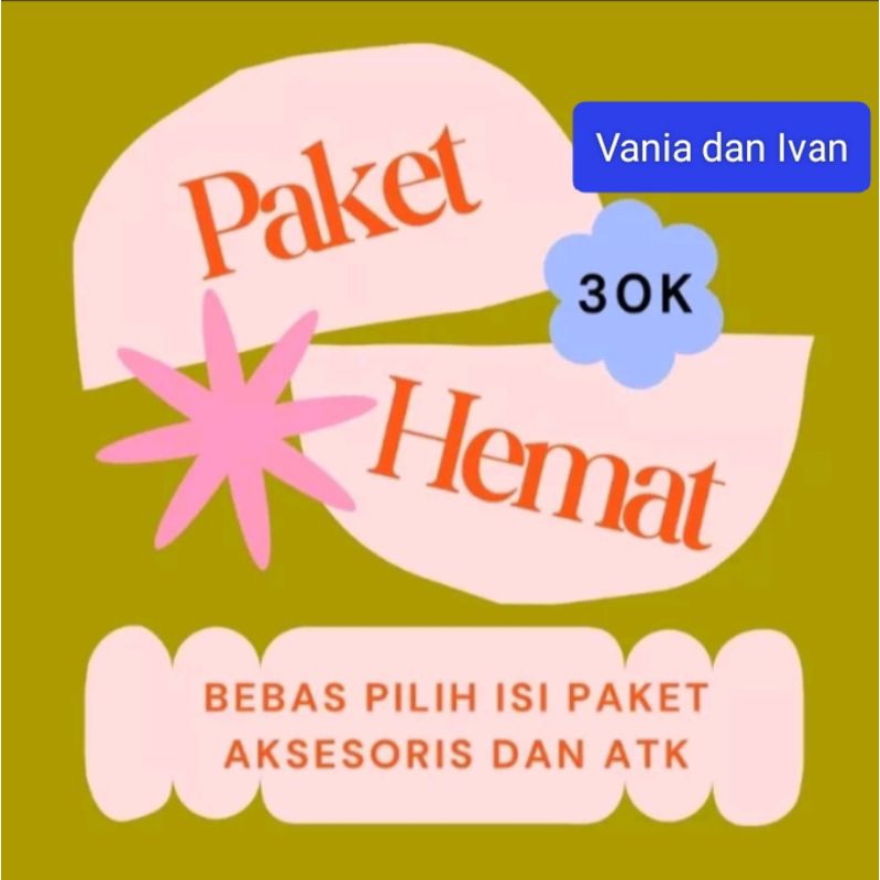 

paket Hemat 30 k aksesoris Campur Alat Tulis