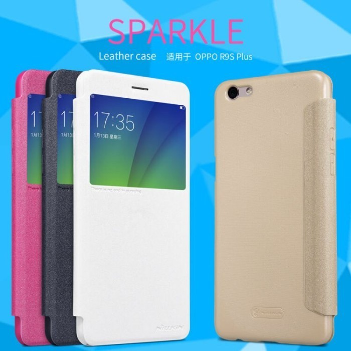 OPPO R9S PLUS NILLKIN SPARKLE LEATHER BOOK CASE