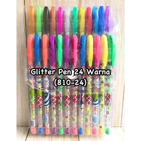 

Gel Pen Glitter 24 Warna PEN GEL WARNA WARNI SET GLITER CANTIK