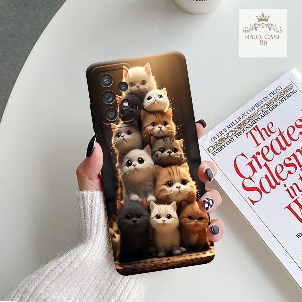 Softcase Samsung Galaxy A72 4G 2021 - rajacase - Casing  Samsung Galaxy A72 4G 2021 - Motif case cat