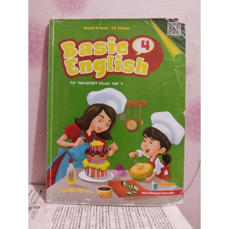 buku bahasa Inggris bacic english 4 untuk kelas 4 IV sd mi yudhistira kurmer kurikulum merdeka