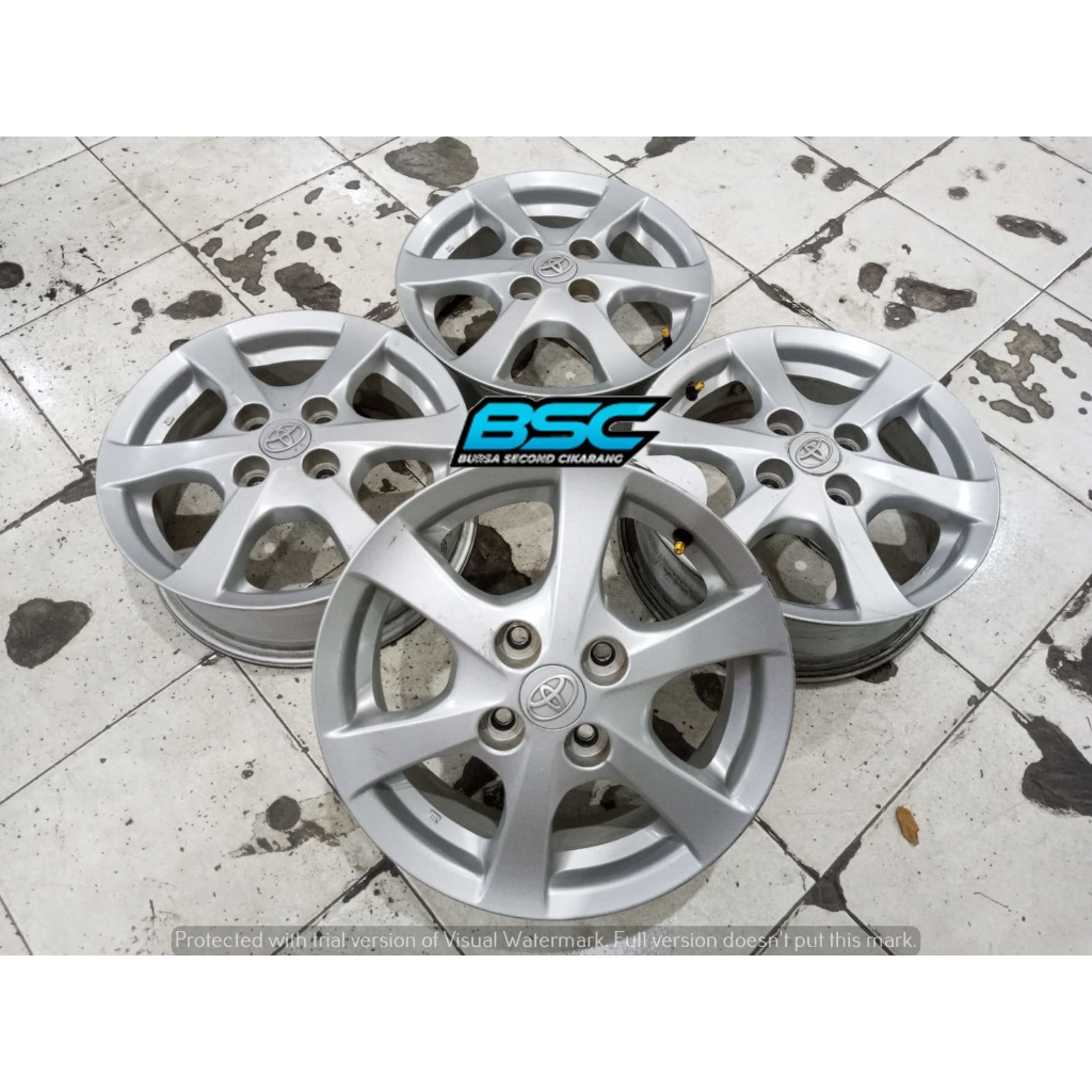 Velg Mobil Bekas Copotan R14 Ori Agya Pcd 4x100 Ring 14 Buat Ayla Sirion Soluna Starlet Twincam Bale