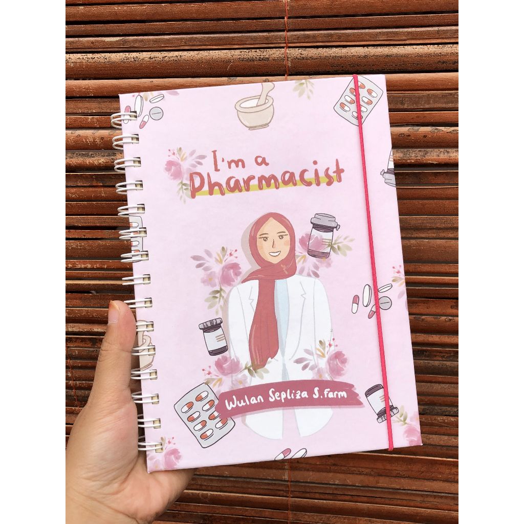 Buku Tulis Catatan Pharmacist Series | Buku Tulis Catatan Cover Apoteker Farmasi | Notebook Ring A5 