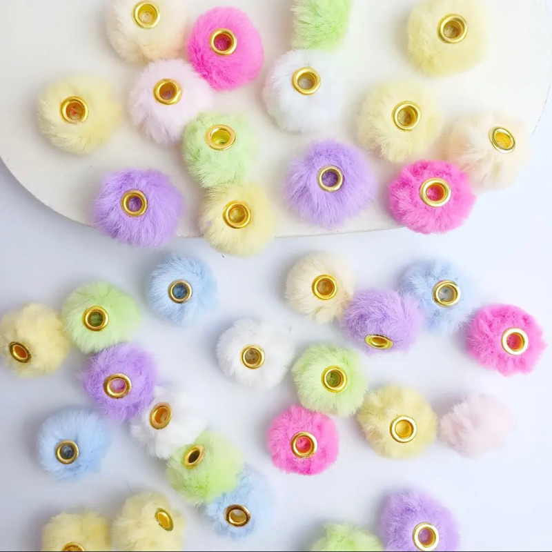 Mini Pom pom Charm Fluffy Pom Pom