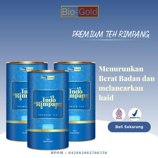 

Bio Gold Teh Indo Rimpang 3 Pcs: Pelangsing Alami untuk Tubuh Singset dan Diet Detox yang Efektif