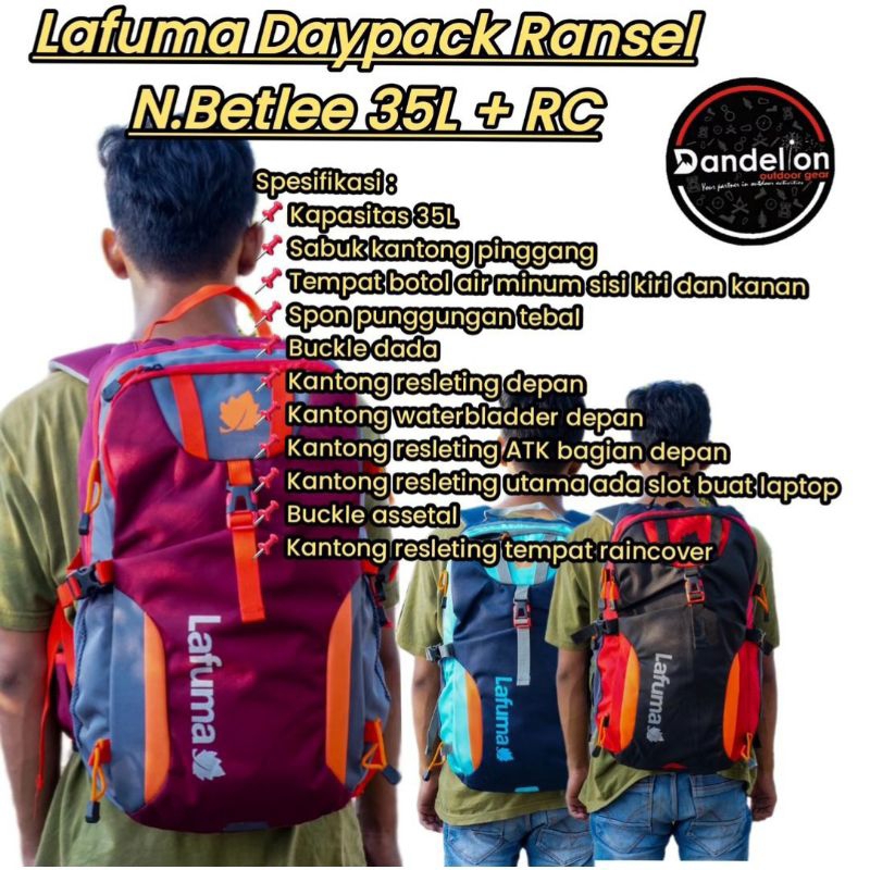 Lafuma Daypack Ransel N.Betlee 35L +RC