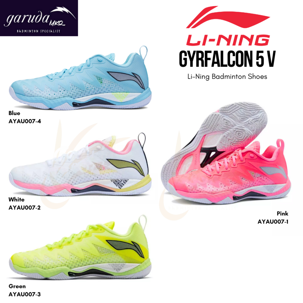 SEPATU BADMINTON LINING Gyrfalcon 5 V HY-05 Unisex / Gyrfalcon V AYAU007