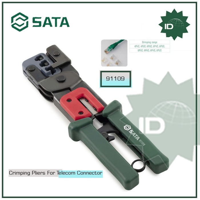 Tang Crimping Sata 91109 Modular Connector Crimping Tool 9"