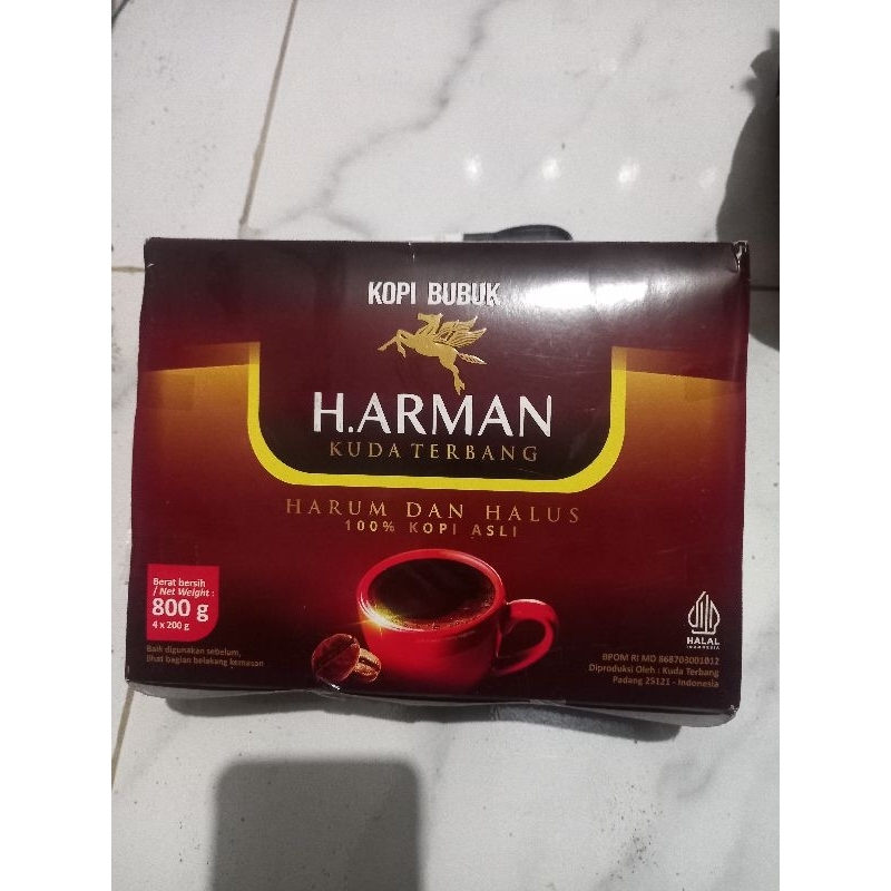 

Kopi cap Kuda Terbang H. Arman 800 gr