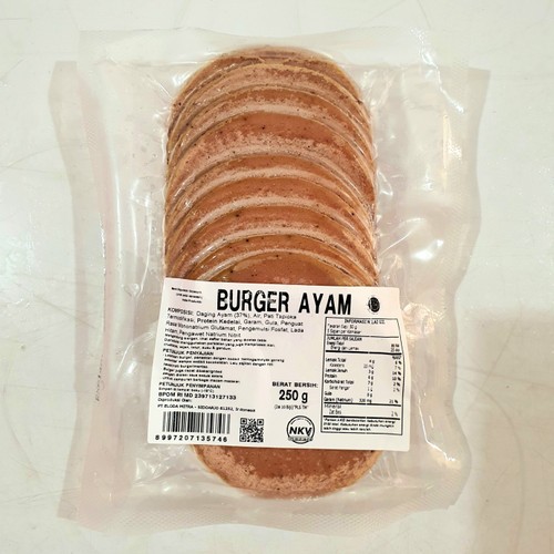 

Bernardi Burger Polos TM ayam 250gr 1box = 10 pack