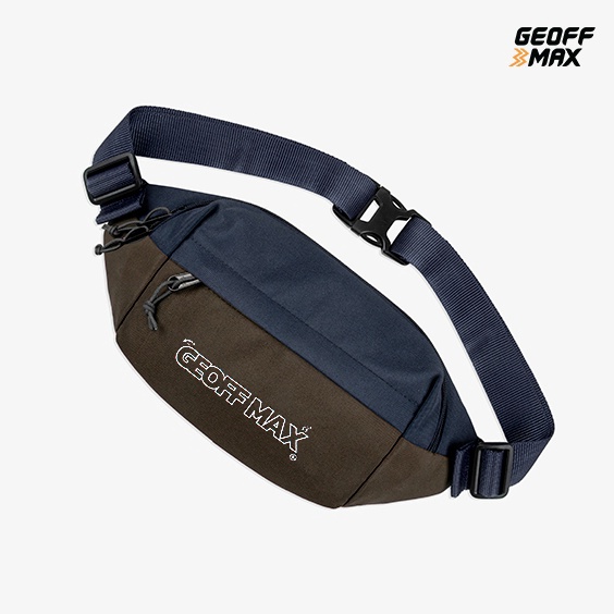 KODE L26Y Geoff Max  Vermin Brown Navy WB  Sling Bags  Tas Selempang  Waistbag  Tas Pinggang  Tas Pr