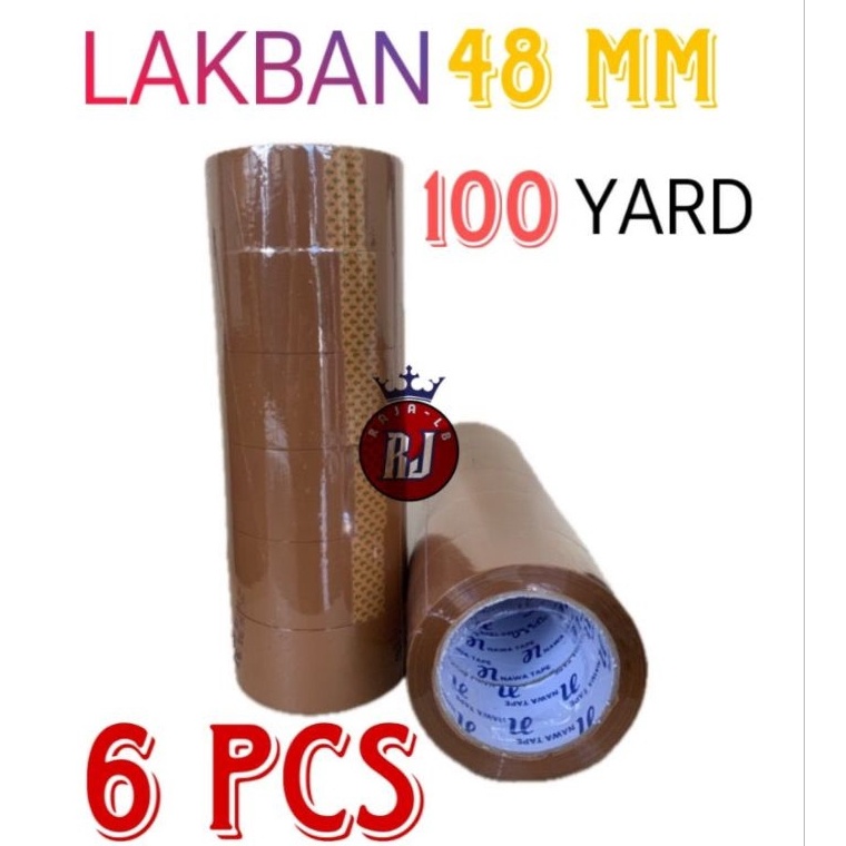 

KODE G6E Lakban BeningCoklat 48x1yard 6pcs
