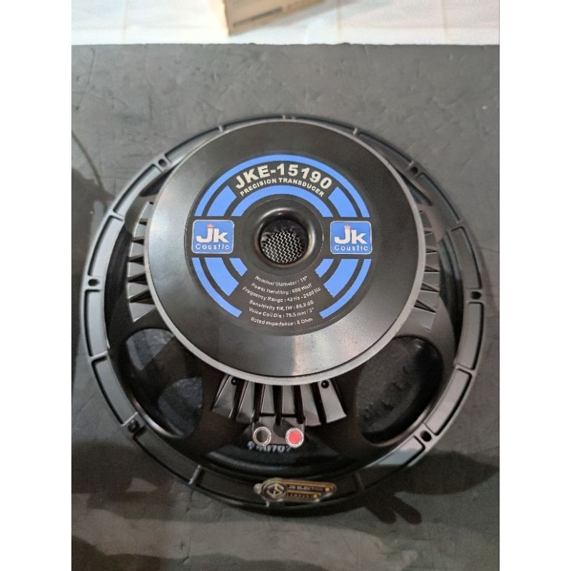 Speaker Componen JK Coustic 15 inch JKE - 15190 Original JK Coustic