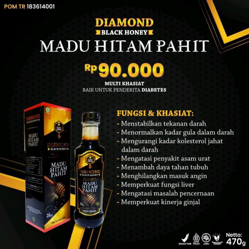 

MADU HITAM PAHIT DIAMOND BLACK HONEY 470 gram