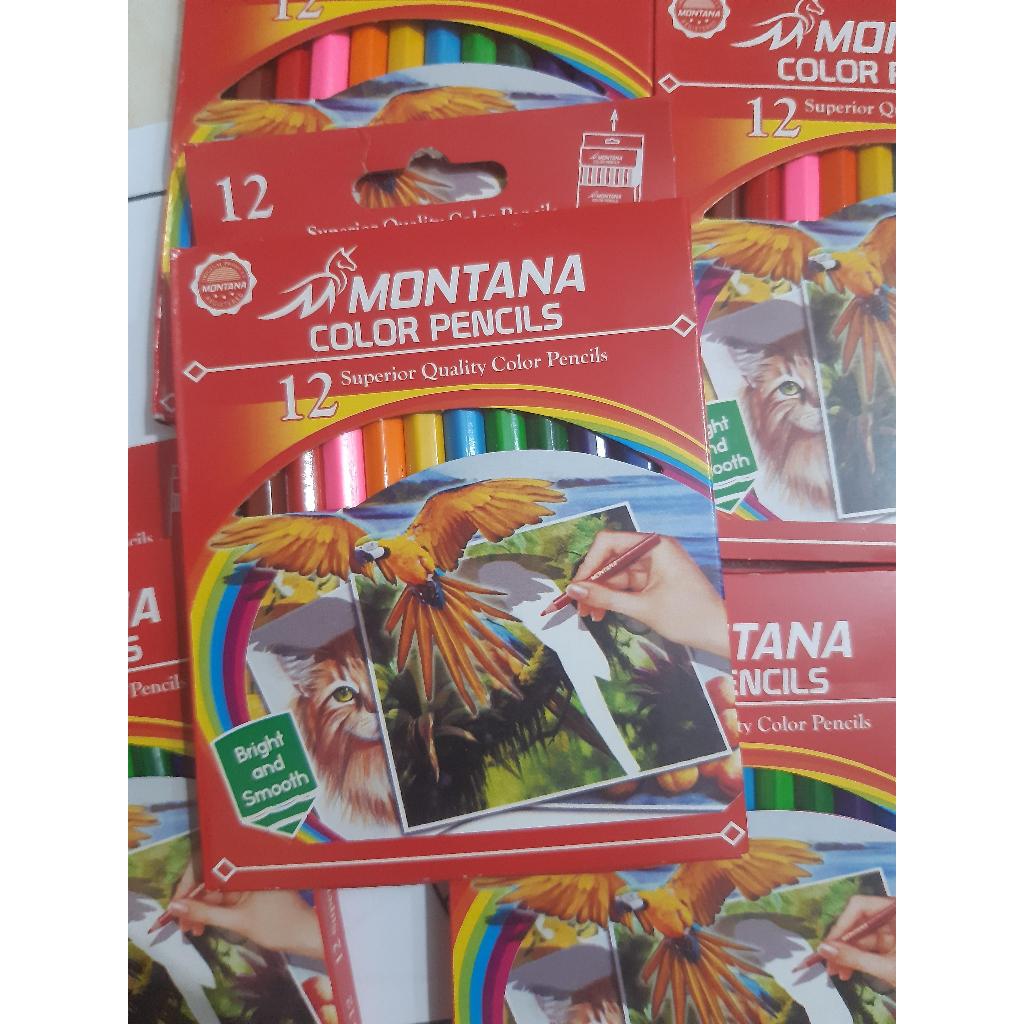 

Pensil warna pendek 12 warna merk random - pensil warna