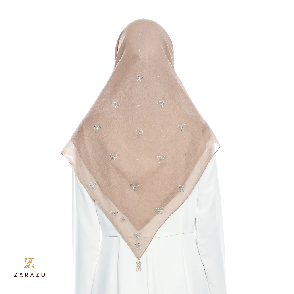 Syahrini Scarves - Allysa Scarves Paris Japan Crystal Premium by Zarazu [Pastel Series]