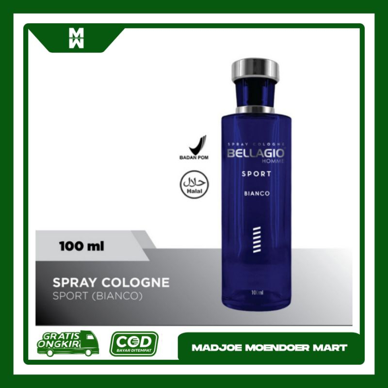 BELLAGIO Homme Sport Spray Cologne Parfum Bianco 100 ml