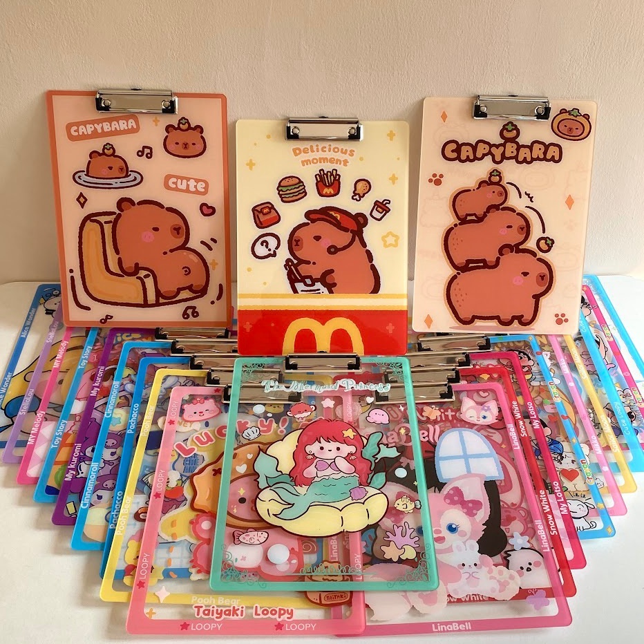 

KODE W4Z Papan Klip Ujian Perlengkapan Sekolah Karakter Kartun Sanrio Disney Pooh Lotso Buzz Sailormoon Alice Capybara Ariel Linabell Stella Lucu Unik Hadiah Gift
