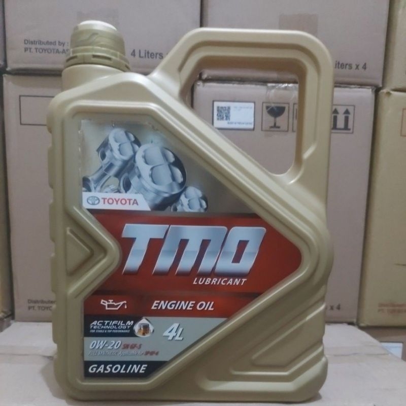 Oli Mesin Mobil Toyota Bensin TMO Gold 0W-20 Full Synthetic SN GF-5 Gasolin