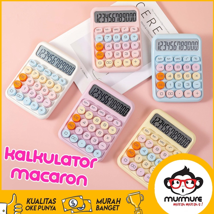 

KODE U2X8 MURMURE FREE BATERAI KALKULATOR LUCU ALA INS KOREA DOPAMIN CALCULATOR WARNA MACARON 12 DIGITS DISPLAY BESAR KEYBOARD DOT MEKANIK TOMBOL BESAR