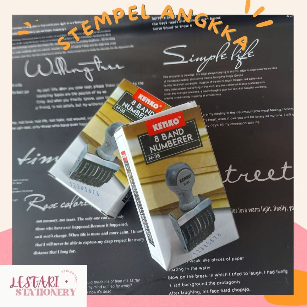 

Stempel angka Kenko N-38 | Number Stamp Kenko | Stempel | Lestari stationery
