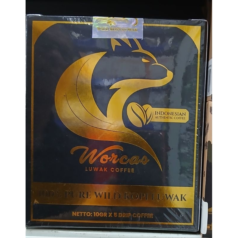 

Kopi Luwak Gold Drip Box WORCAS Pure Kopi Luwak Gold Drip Box 10g x 5 Drip - HM.