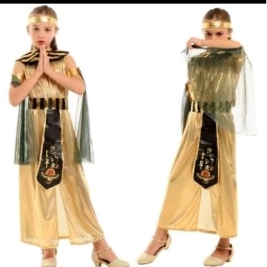 kostum yunani anak perempuan cleopatra costume kostum cleopatra anak pakaian adat yunani anak kostum