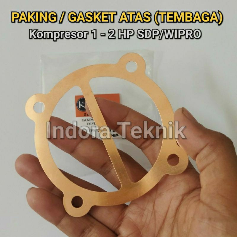 Paking Gasket Tembaga Silinder Head Kompresor 1 - 2 HP SDP WIPRO