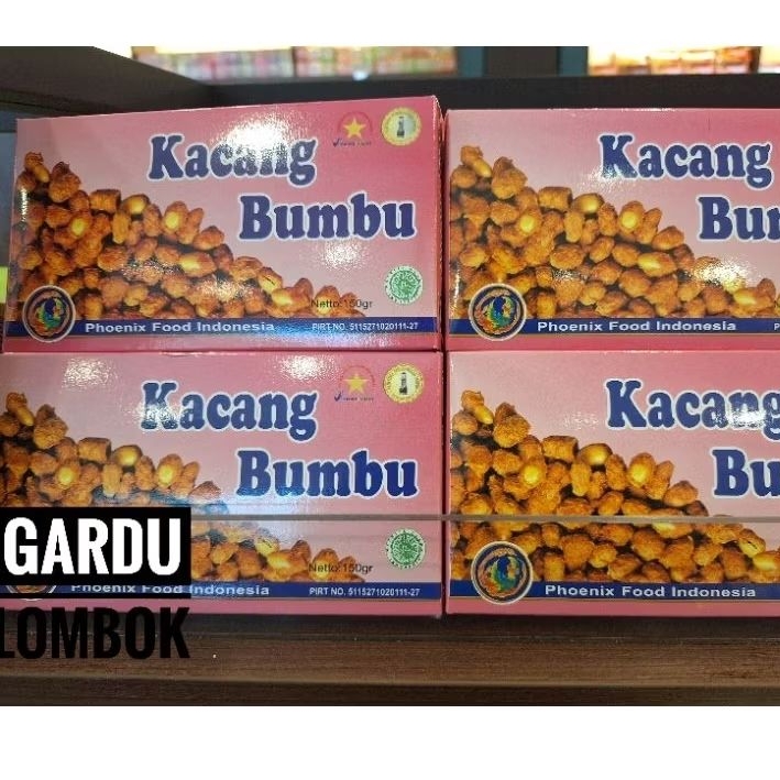 

Kacang Bumbu Phoenix kemasan kotak 150 gr Khas Lombok