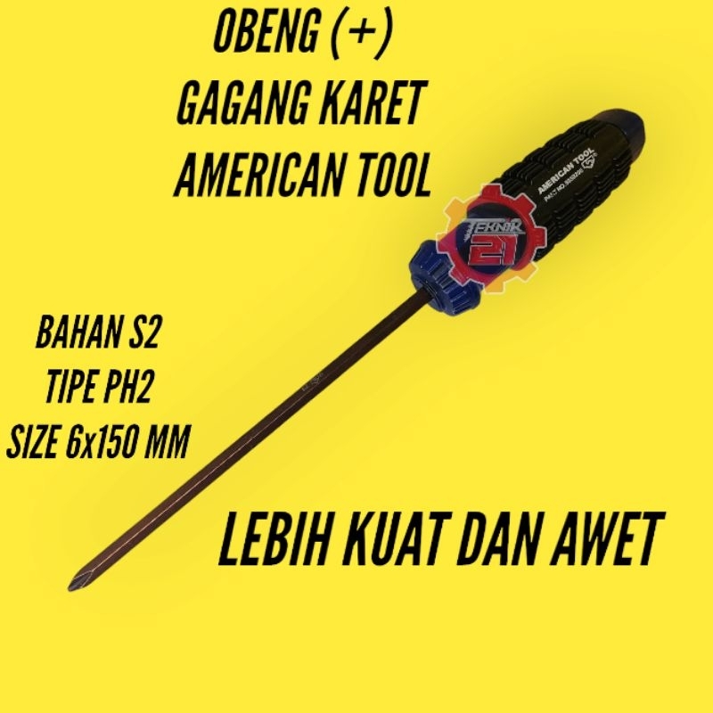 OBENG PLUS DAN MIN AMERICAN TOOL OBENG AMERICAN TOOL