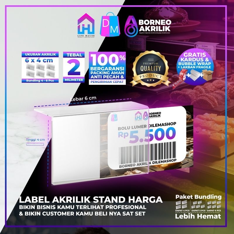 

Tipe Gantung Akrilik Label Harga 6x4cm Akrilik Label Tag Standing Akrilik Perlengkapan Usaha Perlengkapan Kantor F&B Tenant Akrilik Lembaran Borneo Akrilik Lifehause Dilemashop Dekorasi Kamar Dekorasi Kantor Wirausaha Pengusaha Produksi Akrilik Custom