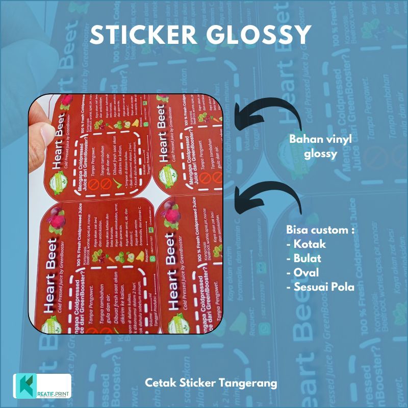 

Stiker Vinyl Glossy A3 Custom Cutting Kis Cut - Bahan Vinyl, Cocok untuk Pengusaha/UMKM, Paper A3+.
