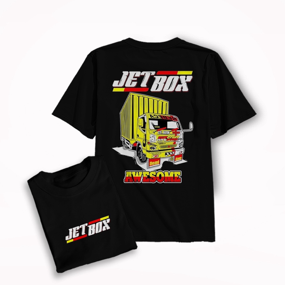 Kaos Truck Oleng  Kaos JET BOX  Kaos Pria  Atasan Tearu Truck  Baju Dewasa
