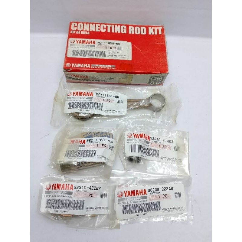 connecting rod stang seher seker sekher piston yamaha RX100 RX 100 DT100 DT 100 original asli yamaha