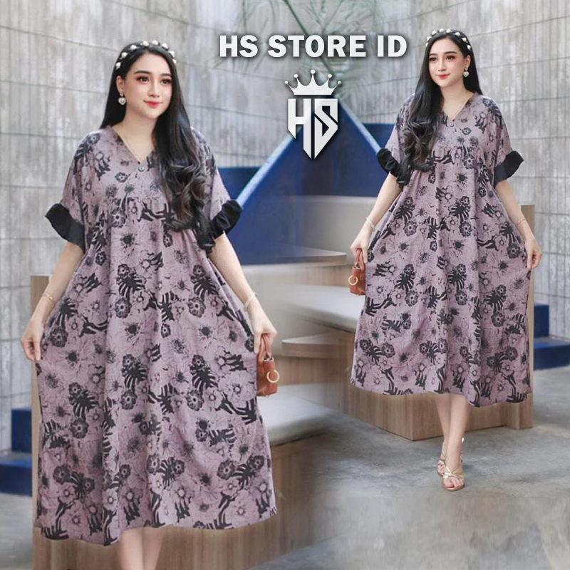 HS-STORE-ID | Daster Kekinian Terbaru Baju Dress Wanita Cantik VIRAL Terusan Wanita Casual Dress Das