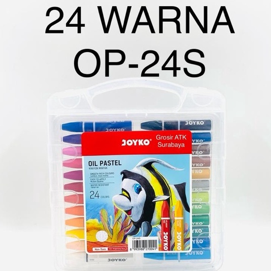 

KODE L3M7 CRAYON Krayon Minyak Oil Pastel TiTi JOYKO 24 WARNA OP24S