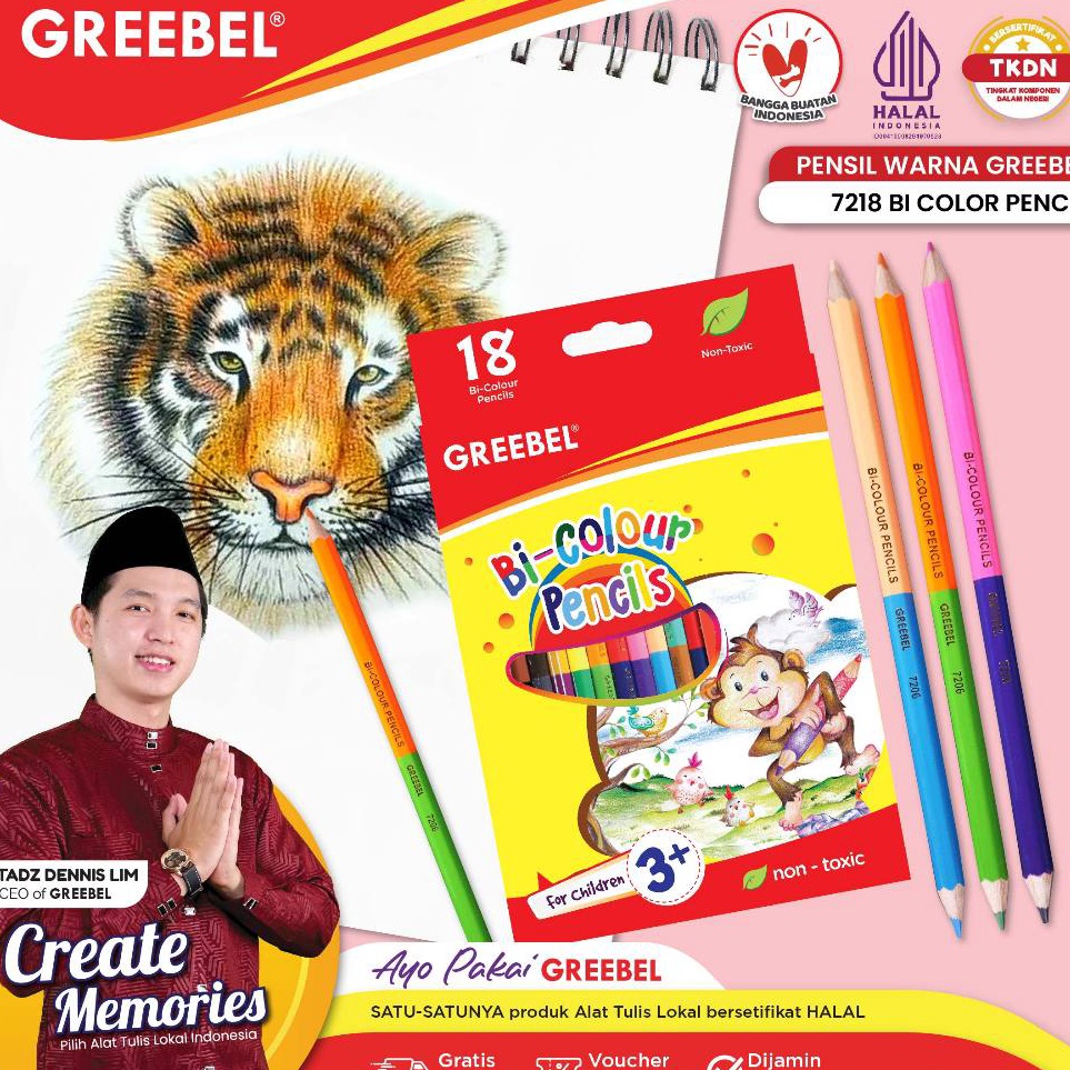 

KODE R9I8 GREEBEL Pensil Warna 7218 BI Colour 36 Warna Coloring Pensil Warna Greebel Pensil Warna Aman untuk Anak Mewarnai
