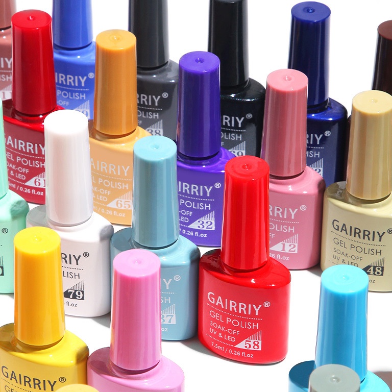 Pabrik   12 PCS 1 SET KUTEK 75 ML GAIRRIY UV GEL NAIL POLISH BISA REQUEST WARNA
