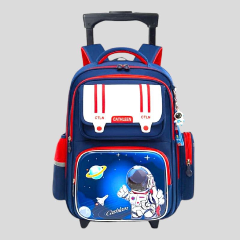 Tas troli anak COWOK SD tas Roda dan Ransel tas Roda Anak sekolah laki laki