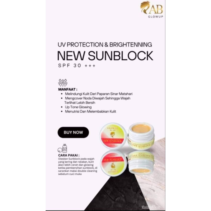 SUNBLOK GLOW UP BY AB/SUNBLOK GLOW UP BY AVRIL
