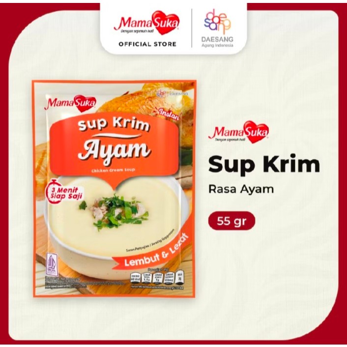 

MamaSuka - Sup Krim Ayam 55 gr