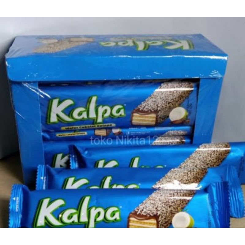 

wafer kalpa coklat tabur kelapa perpak isi 12 pcs