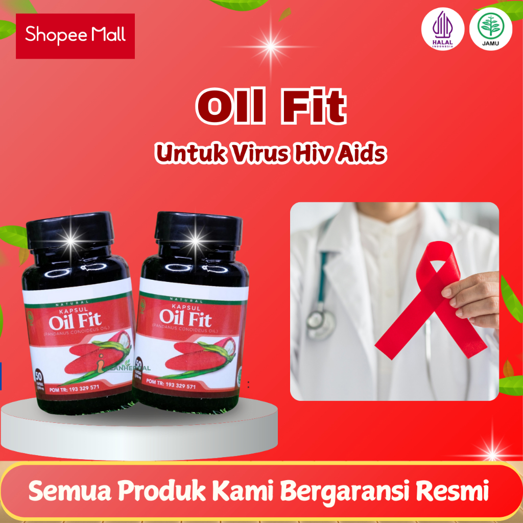 Obat Hiv Aids Infeksi Virus Hiv Herbal Oil Fit 50 Kapsul